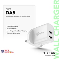 Dmes DA5 12W Fast Charging Charger USB Dual Ports For iP Samsung Huawei Xiaomi