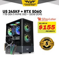 Armaggeddon Thunder Pro R7 7800X3D + RTX 5060TI 16GB Custom Desktop PC 32GB RAM 1TB