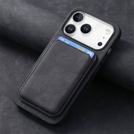 Detachable 2 in 1 Leather Case for IPhone 17 Pro Max Magnetic Wallet Card Pocket Cover for IPhone 17