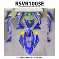 Cover Set Rapido RS150R V1 V2 V3 Honda Supra GTR-150 (16) Red Blue Yellow White RS150 Accessories Mo