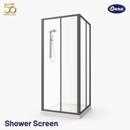 Onna Shower Wall Screen Minimalist Bathroom Glass Divider (Custom Size)