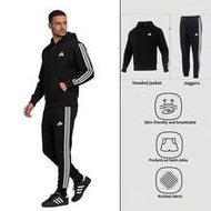 Men's Tracksuit: M 3S FL FZ HD Knitted Hooded Fleece Sweatshirt + M 3S FL TC PT Knitted Fleece-Lined
