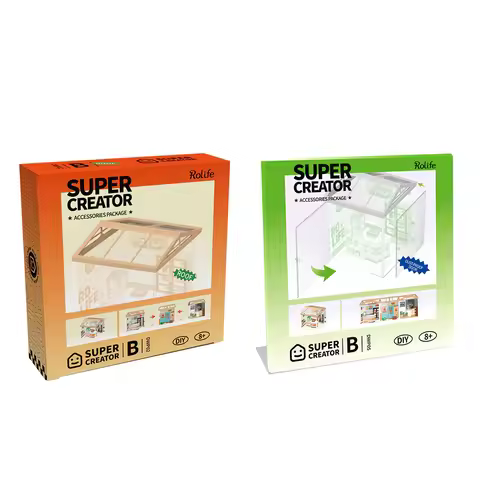 ROBOTIME Rolife Roof Dust Proof Door for Super Store Series Super Creator Accessories