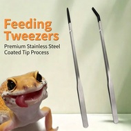 Reptile Feeding Tongs Soft Rubber Tip Tweezers Turtle Frog Gecko Axolotl Pet Food Feeding Tool
