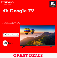 CAIXUN 50 inch Google Tv/HOT SELLING 50" Google TV C50V1UG 4K Ultra HD LED Google TV
