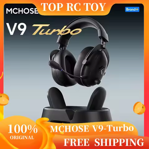 MCHOSE V9 Turbo Gaming Headset BT 2.4G Low Latency Wireless Esport With 60mm Dynamic Driver 2000mAh 