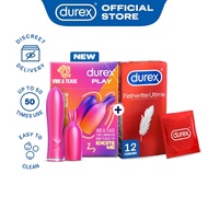 Durex Play 2in1 Vibrator Toy + Durex Fetherlite Ultima Condoms 12s