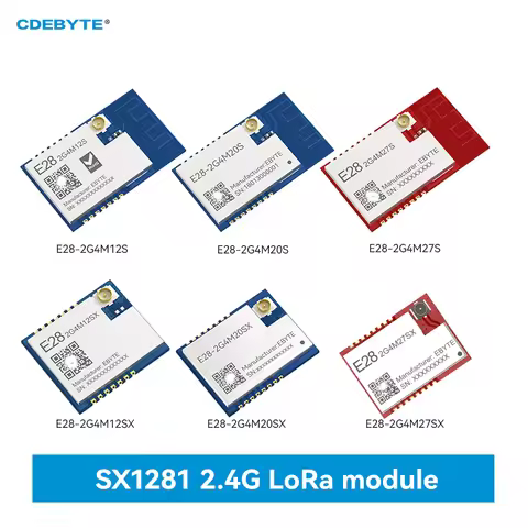 SX1281 LoRa 2.4GHz 12/20/27dBm SPI IoT Module CDEBYTE E28-2G4M12S E28-2G4M12SX GFSK FLRC Bluetooth T