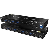 【haweel Brand】 KVM401A 4 Ports USB 3.0 Shared Device HDMI KVM Switch HUB Shared Converter