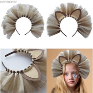 HSV Halloween Cosplay Lion Ears Headband Lion Costume Accessories for Kids Child