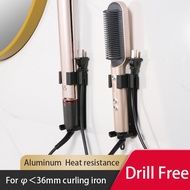 Hair Straightener Holder Rack Barber Salon Styling Curling Iron Curler Storage Organizer Aluminium Alloy Stand Bracket Black