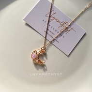 Ephemeral Moon Necklace by Lhyamethyst Necklace Rantai Leher Perempuan