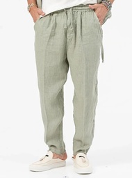 Men's Cotton Linen Pants Men's Autumn New Fashion Breathable Solid Color Casual Comfort Jogging Fitness Streetwear S-3XL