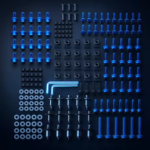 186 PCS Motorcycle Accessories Aluminum Fairing Bolt Screws Kit Fit For YAMAHA YZF 600 1000 R1 R6 R3