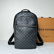 LV MICHAEL Damier黑棋盤雙肩背包