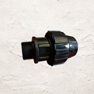 HDPE Pipe Fitting Sock External Thread 40mm X1/ 4" 40mm Male Thread Adapter HDPE Pipe Fitting