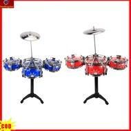 Jazz Drum Set Toy For Kids Musical Instruments Toys Drum Kit With Cymbal Drumsticks Gift For Boys Girls