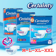 Certainty Tape เซอร์เทนตี้แบบเทป กางเกงผ้าอ้อมผู้ใหญ่ ผ้าอ้อมผู้ใหญ่ ( ไซส์ใหญ่Size M 28/L24 ) เซอร์