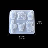 Sanrio Crafting Epoxy Mold Resin Mold Elastic Craft Rubber Material DIY Craft Container Art Craft Bo