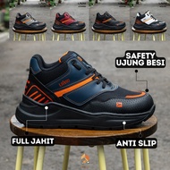 Lavio Alter Sepatu Safety Boots Sporty Pria Full Jahit Lentur Ringan Awet Kokoh Model Kasual High