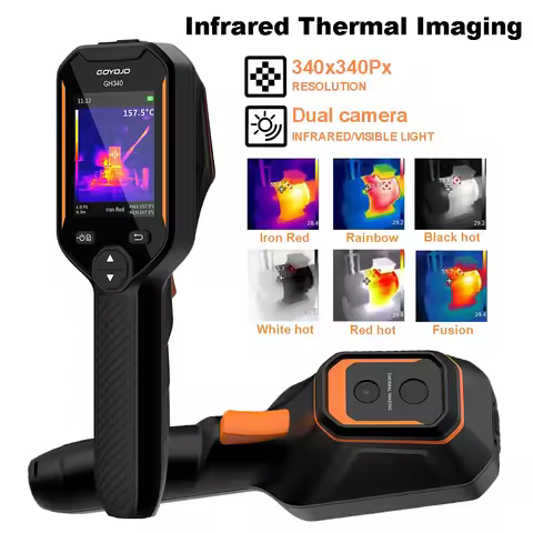Infrared Thermal Camera 640x480 Supe IR Resolution Thermal Image with Dual-Light Fusion -20-550°C Ra
