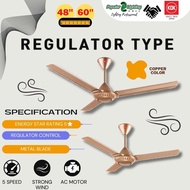 KDK K15WO Copper Brown 3 Blade 60 Inch Regulator Ceiling Fan K15WO Kipas siling 60Inch