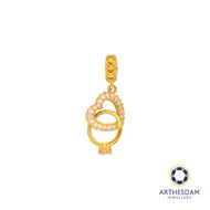 Arthesdam Jewellery 916 Gold Heart with Ring Charm