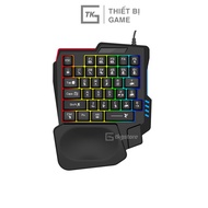 K13 gaming keyboard 7-color led 35 mechanical keys for FPS Moba gaming on computers and mobile phone