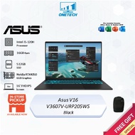 Asus V16 V3607V-URP205WS /HRP206WS/MRP207WS Gaming Notebook - Black (I5-210H/16GB 5200**/512GB Nvme)