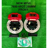 MYVI 7600 4POT 285MM FRONT BRAKE KIT CALIPER (READY STOCK KL)