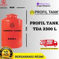 TANGKI AIR PLASTIK PROFIL TANK TDA 2300 LITER - TOREN AIR PROFIL TANK