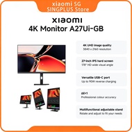 Xiaomi 4K Monitor A27Ui-UK | 4K UHD image quality, 27-inch IPS hard screen, Versatile USB-C port, Tr