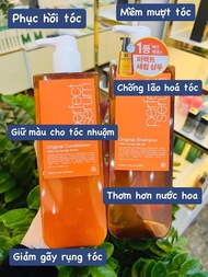 Cặp dầu gội xả Missen vàng PERFECT SERUM Golden Morocco Argan Oil 680ml