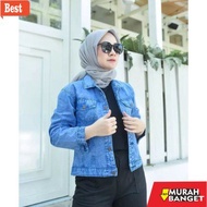 Hijaber jacket WOMEN'S JEANS JACKET GIRLS RAWIS DENIM JINS JACKET NEWEST BEST SELLING JACKET SNOW DE