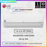 [FRAPPEY] LG Dual Inverter Premium Air Conditioner with Ionizer and ThinQ Function 1.0HP (S3NQ09JA2PA)/1.5HP (S3NQ12JA2PA)/2.0HP (S3NQ18KL2PA)/2.5HP (S3NQ24K22PA) PWP Professional Aircond Installation