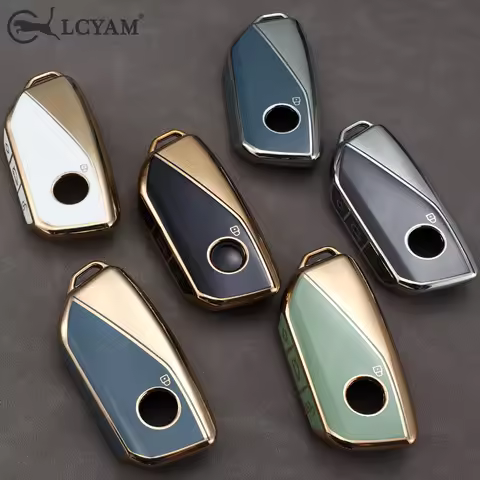 Key Fob Cover Shell Case Soft TPU Fits for 2024 2025 BMW IX IM I5 M60 X5 X7 X6 IX I7 Remote Car Key