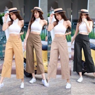 SpinnyHouse Vintage Pants Long Straight Barrel Shape Wear It And Look Great. Model Linen P501A Selua