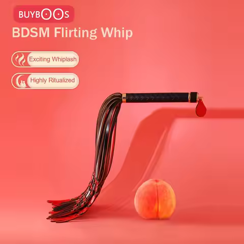 High Quality Cowhide BDSM Leather Pimp Whip Flirting Whip Lash Racing Riding Crop Party Flogger Quee