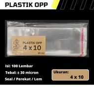 OPP Plastic Size 4 cm x 10 cm 4x10 cm/ 4 x 10 cm/