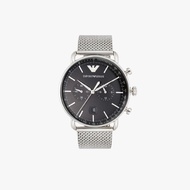 นาฬิกาข้อมือผู้ชาย Emporio Armani Aviator Chronograph Quartz Black Dial SIlver AR11104