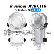 Invisible Dive Case for Insta360 X4 / X3 Waterproof Housing Case for Insta 360 X4 Underwater Protect