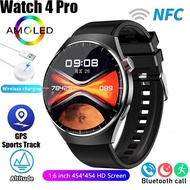For HUAWEI GT4 Pro GPS SmartWatch Men 360*360 AMOLED Screen Heart rate Bluetooth Call IP68 Waterproo