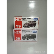 Tomica Nissan Serena And Mitsubishi Delica D:5. Package Diecast
