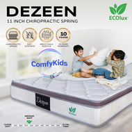 ECOlux - Dezeen 11inch HOTEL Grade | Chiropractic Spring Mattress | Back Support | Medium Soft | Ant