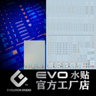 [EVO] WATER DECAL NC05  CAUTION / WARNING 1/100 FLUORESCENT WATER SLIDE DECAL