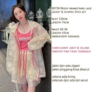 TM 6072 Peggy drawstring Lace jacket & shorts 2pcs set 3m Original