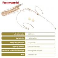 Headset Mic Omnidirectional Beige For Shure Wireless Microphone Reliable