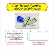 Rubber Stamp / Company Stamp / Self Ink Rubber Stamp / Address Cop Company / Cop Murah