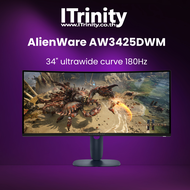 Dell AW3425DWM Alienware 34 Gaming Monitor จอ มอนิเตอร์เกมมิ่ง 34 นิ้ว 99% sRGB 180Hz ปรับขึ้นลงได้