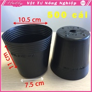 500 Chậu nhựa ươm cây C5 Vĩ Hiền miệng.đáy.cao 10.5x11x7.5 nhựa pe dẻo bền--77202